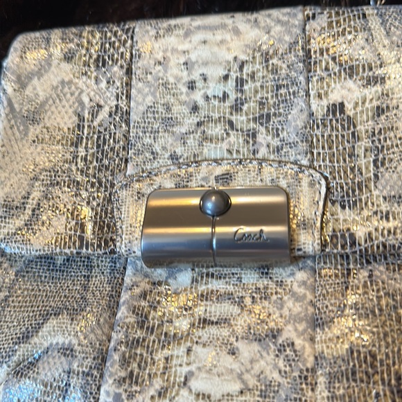 Coach Python Snakeskin Leather Shoulder Crossbody - Picture 4 of 8